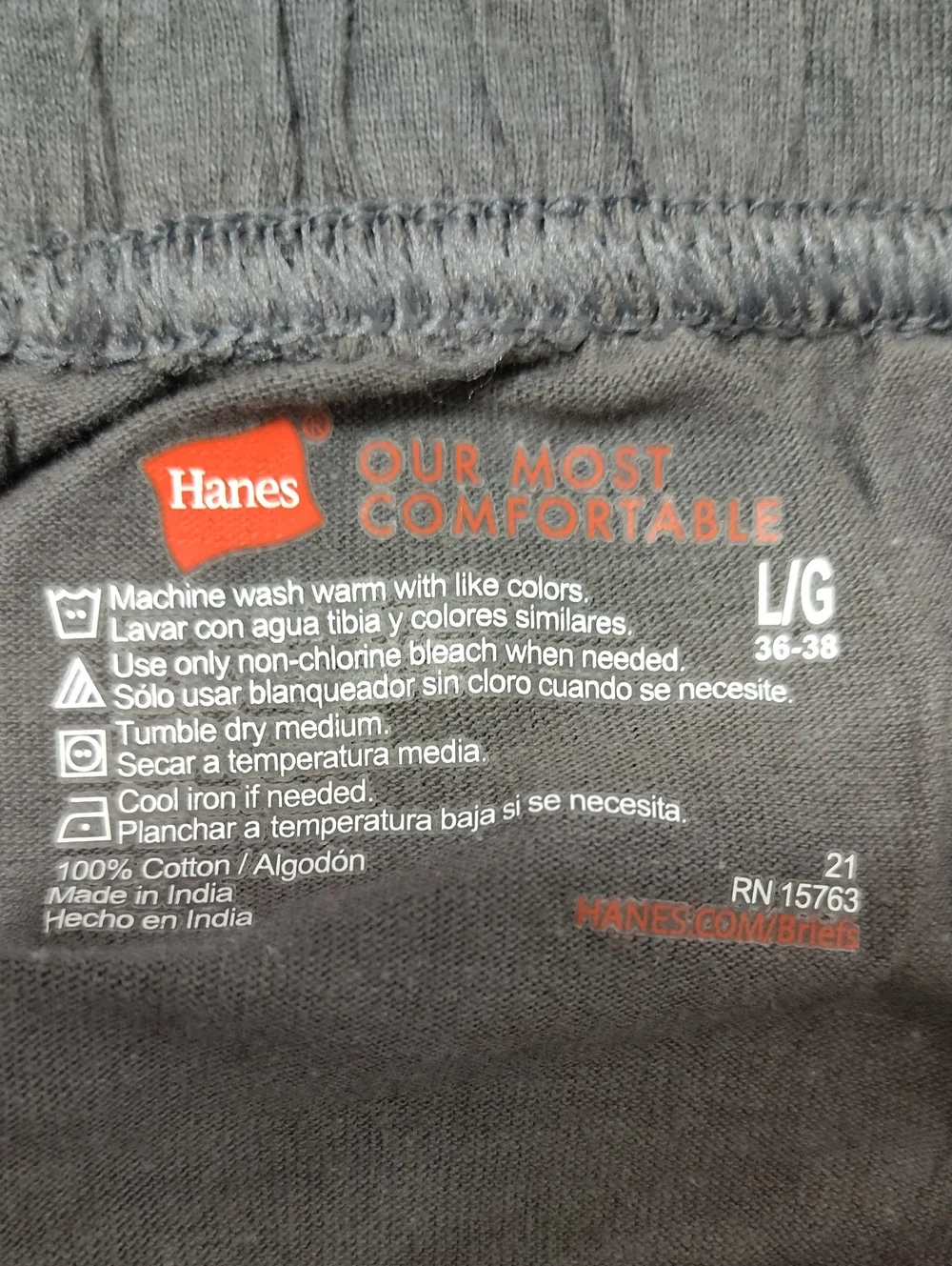 Hanes Men's  Briefs - 3 Pack - Size L 36-38